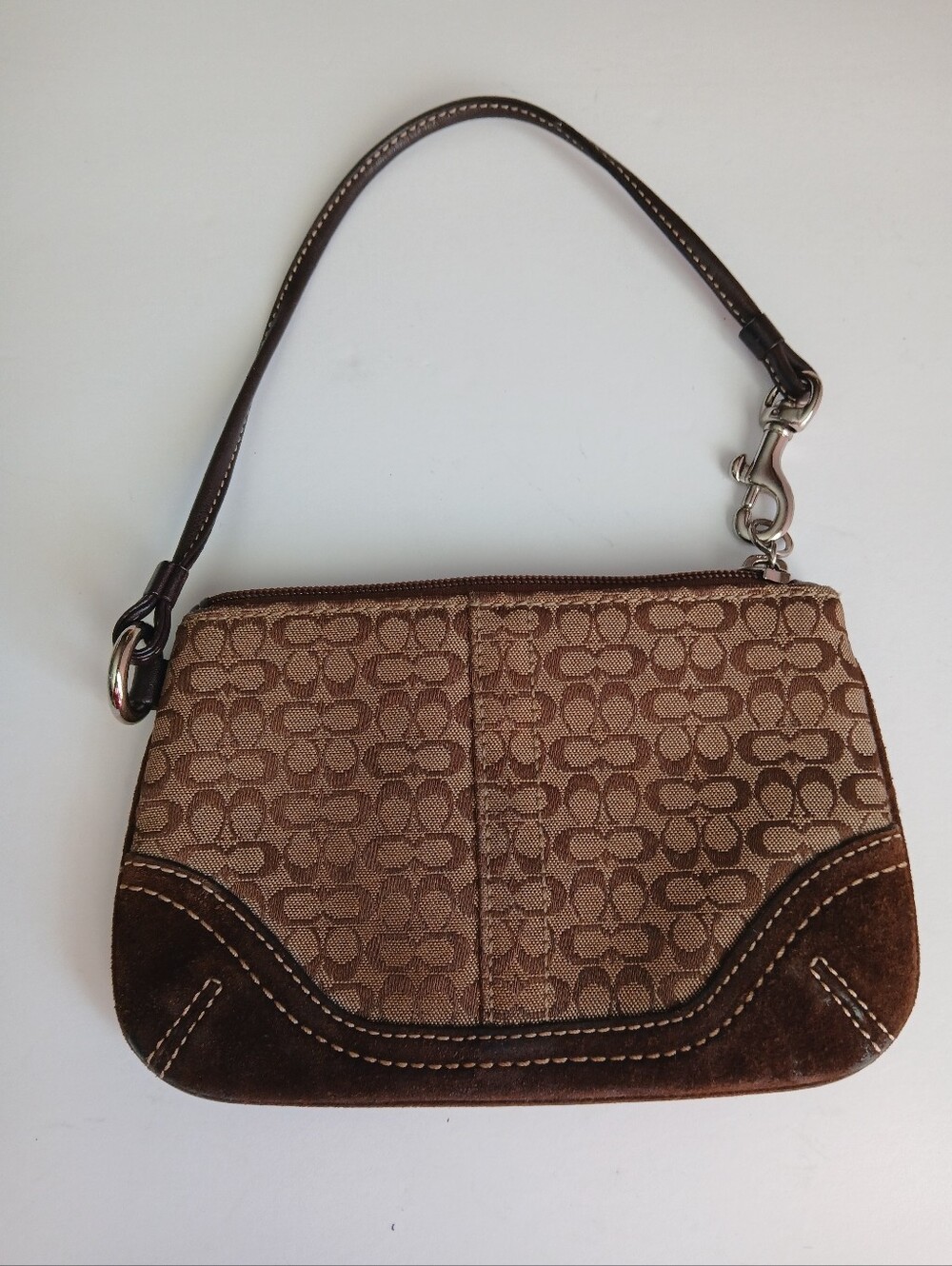 Coach Monogram Wristlet